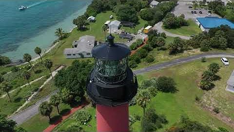Jupiter Lighthouse - Jupiter Inlet Florida Drone View 9 of 10