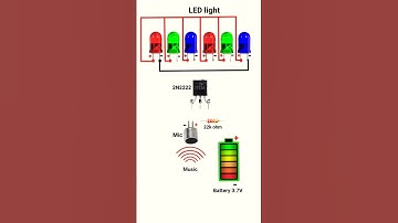 music reactive  light  2N2222 transistor project #youtubeshorts #vairalvideo #ytshorts #tending #new