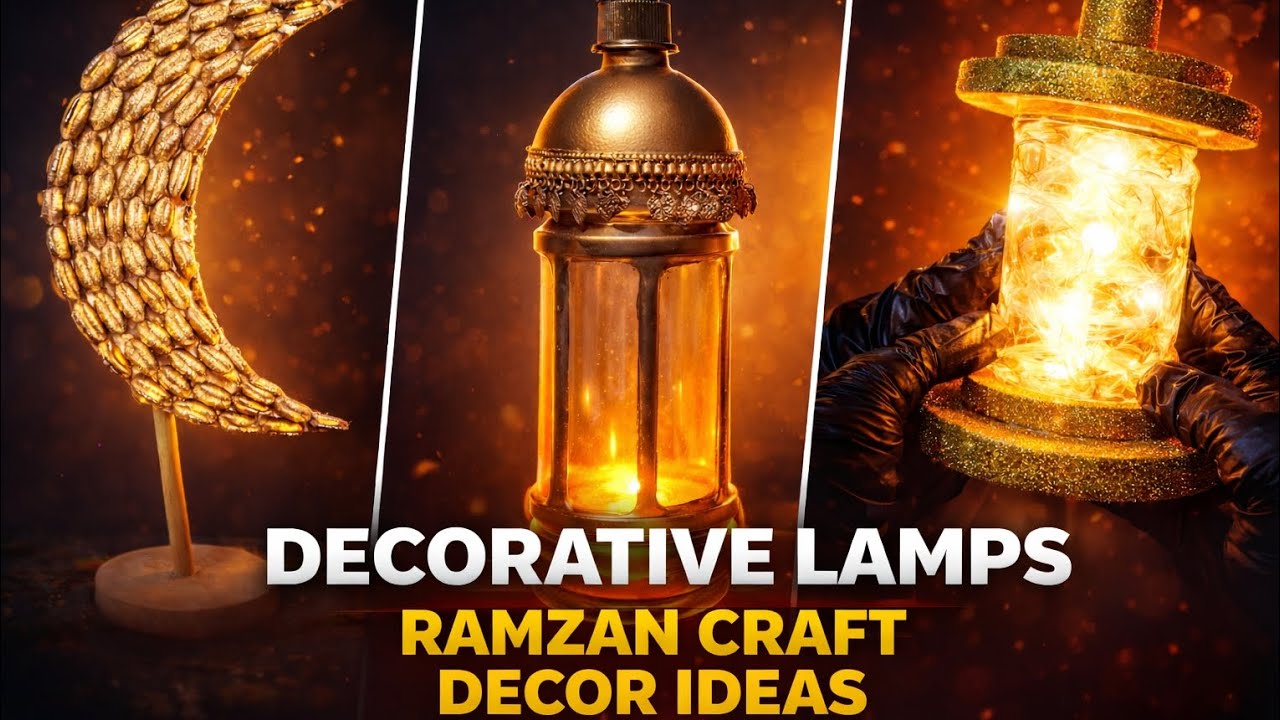 Ramadan Special Craft | Easy Islamic DIY Decoration”‎“Ramadan Moon & Lantern Craft  | Satisfying DIY