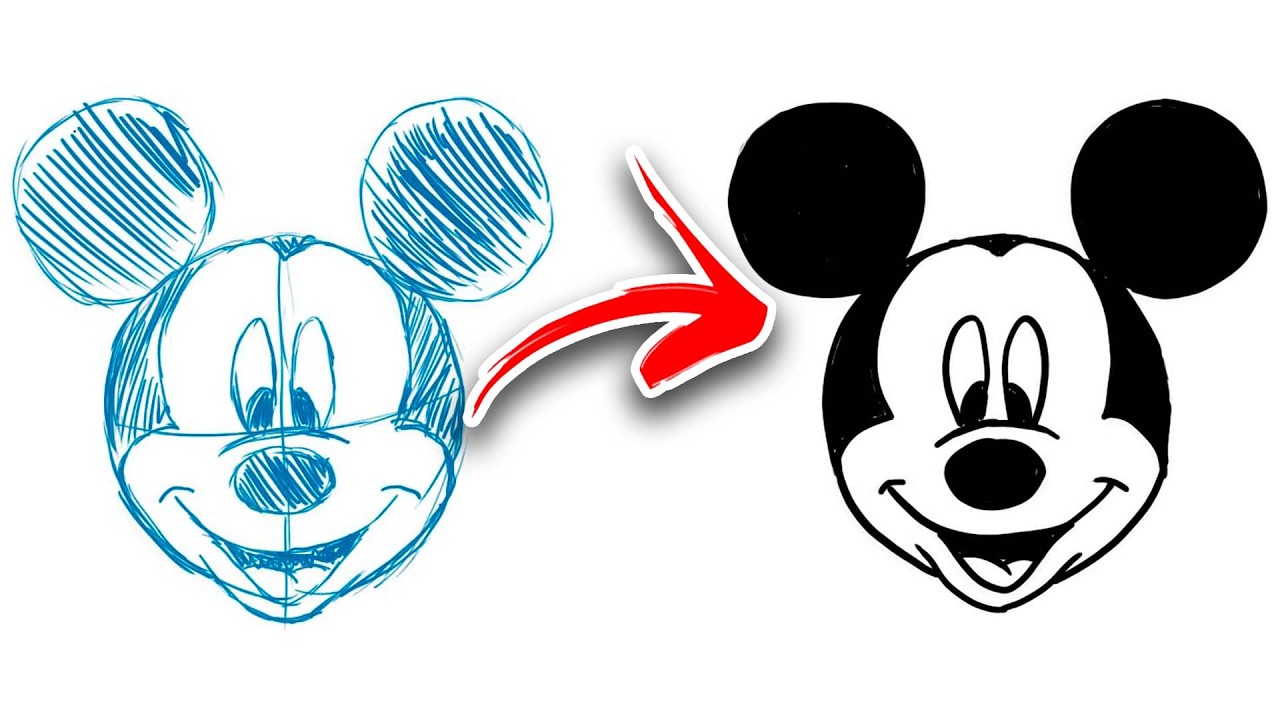 How to Draw Mickey Mouse 🐭 EASY Step by Step Tutorial - YouTube