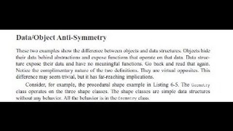Clean Code: Objects and Data Structures 02: Data - Object anti symmetry. Parte 2