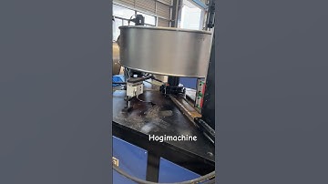 Hogi Automatic flanges flanging and punching machine for industrial Ventilation Fan cylinders #fan