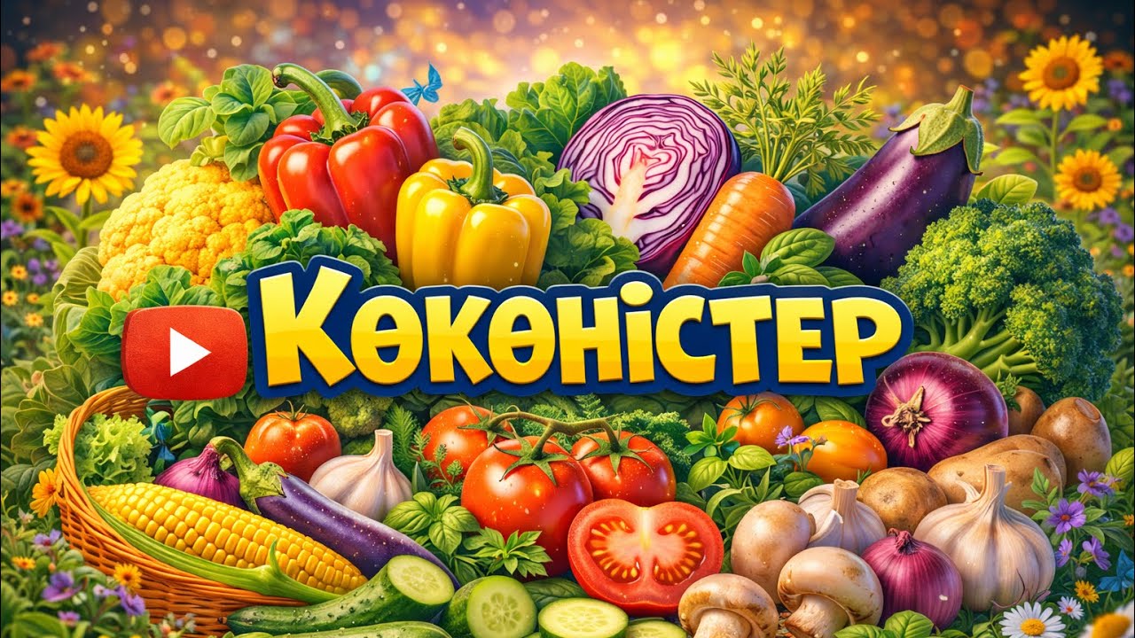 Көкөністерді үйренеміз 🥕🥦 | Балаларға арналған танымдық видео
