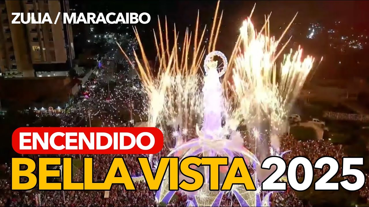 🎄🎅🏽 MOMENTO JUSTO DEL ENCENDIDO DE BELLA VISTA 2025 - MARACAIBO / VENEZUELA🇻🇪🎄🎅🏽