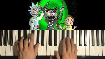 How To Play - Soulja Boy - Rick & Morty (Piano Tutorial Lesson)