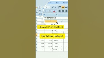 How to solve #DIV/0! error in Excel/Excel formulas/Shortcuts/Tip of the day/Excel Tutorials