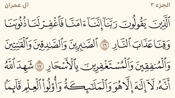 سورة آل عمران مكررة من آية 16 إلى 22  الشيخ المعيقلي