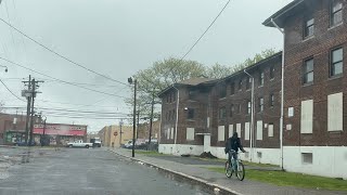 NEWARK NEW JERSEY HOOD - SPOOKY ABANDONED PROJECT DRIVE THROUGH