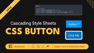 Master CSS Buttons | Button 7 | Web Development | UI Design | Responsive Button | ITSolZone