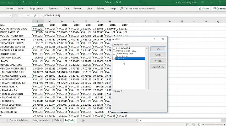Reshape panel data in Excel