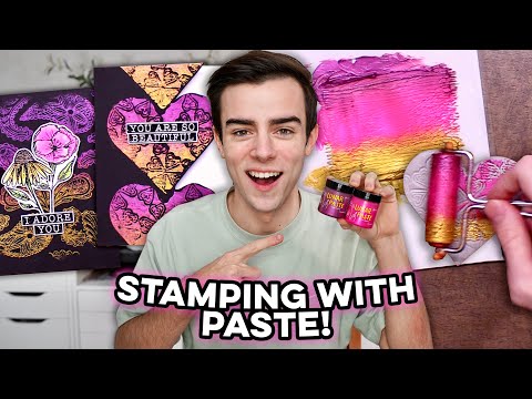 3 EPIC Ways To STAMP With TEXTURE PASTE!