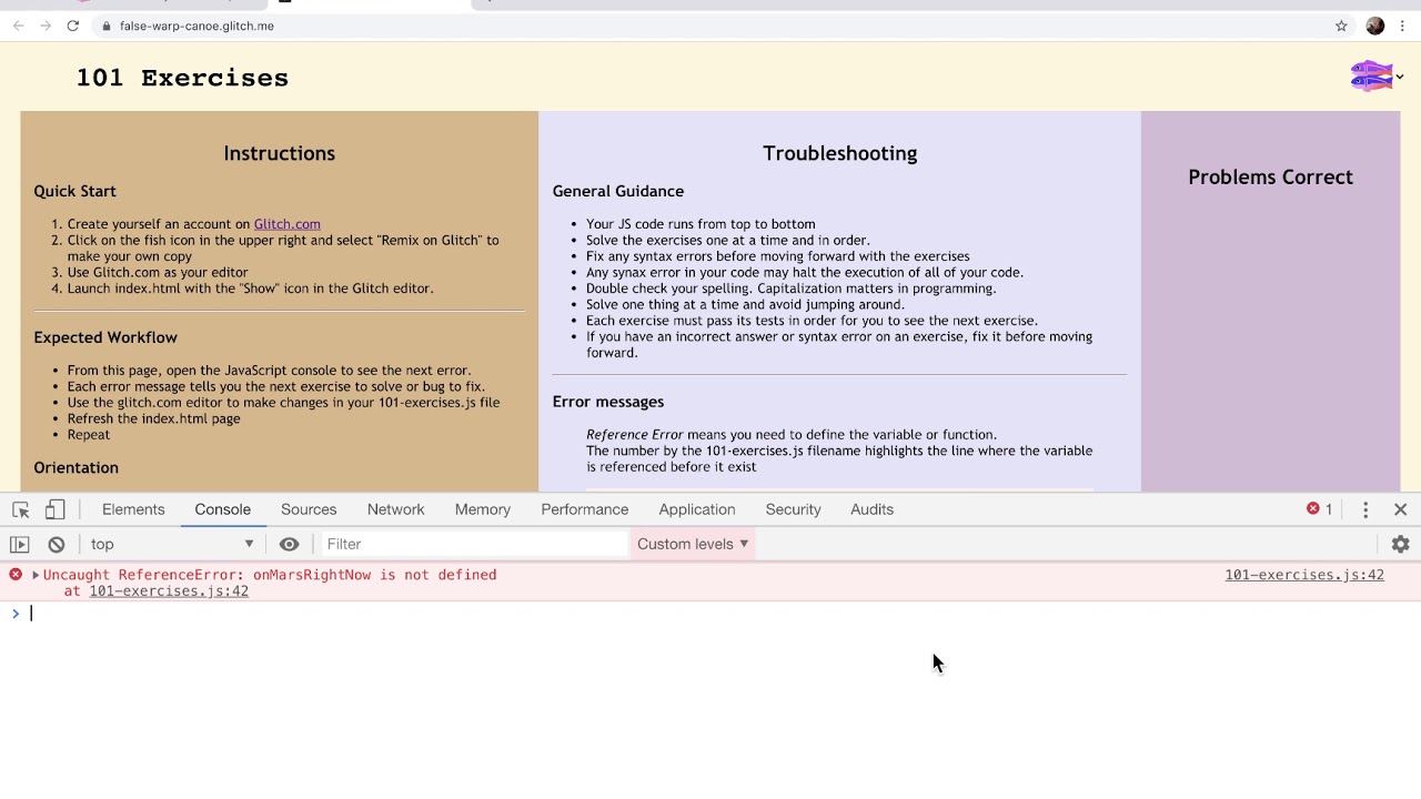 Starting 101 Exercises in JS - YouTube