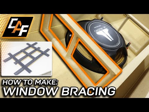 STOP LOSING BASS! Subwoofer Box Window Brace -  How to Make