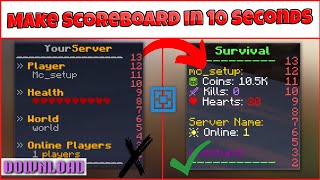 How To Make Scoreboard In Aternos Scoreboard Plugin Setup Add Scoreboard Plugin In Hindi