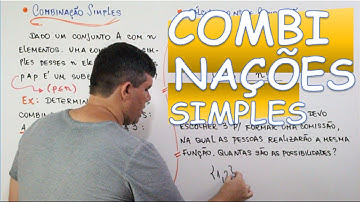 COMBINAÇÃO SIMPLES