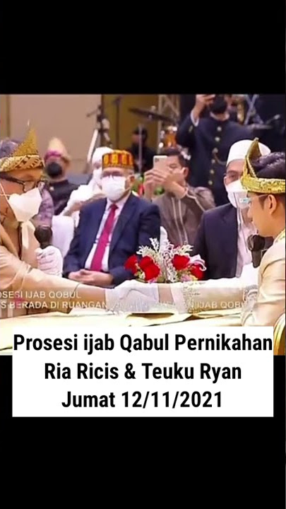 Sah..! Detik detik prosesi ijab qobul Pernikahan Ricis dan Ryan #shorts