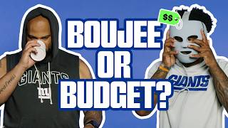 Can Giants Players Tell the Difference Between Luxury Products and Their Dupes? | Boujee or Budget 💰