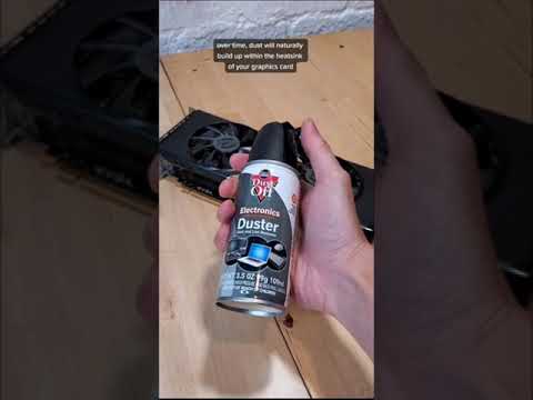 how to clean a dirty GPU #shorts