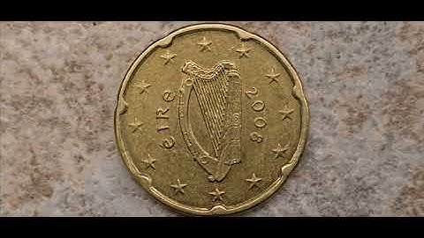 Ireland 🇮🇪 20cent 2008. Defect. 