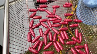 Shake and bake powder coating cast bullets