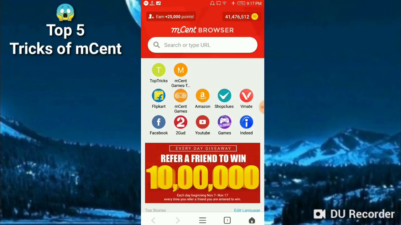 Mcent browser hack new script best errnig app