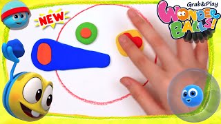 Clay Play with Squishy Balls | Wonderballs NEW | Funny Cartoons for Children | DIY Clay Art for Kids