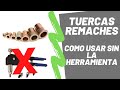 Tuercas Remachables? como usar sin la herramienta simple facil rapido   instalacion evita soldaduras