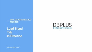 Load Trends | DBPLUS PERFORMANCE MONITOR