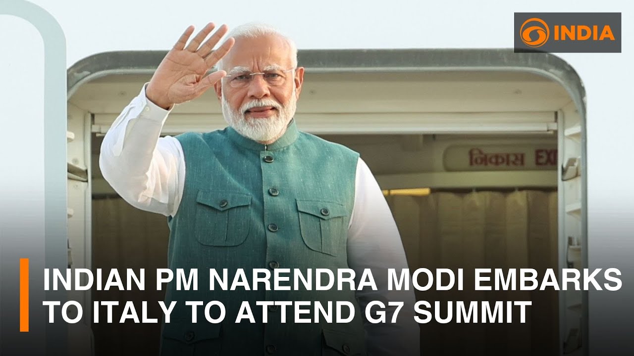 Indian PM Narendra Modi embarks to Italy to attend G7 Summit | DD India ...