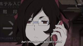 Durarara!! x2 Ten - Izaya calls and confronts Kasane (Part 1)