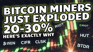 Bitcoin Miners Just Exploded 20-30% — Here’s Exactly Why