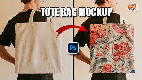 Tote bag mockup design in Photoshop || Photoshop tutorial || Ms Graphics