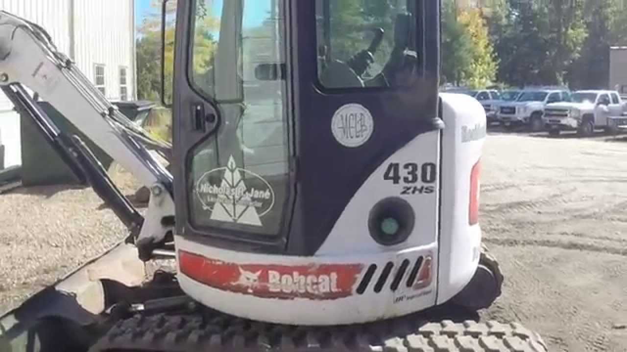 bobcat-430-mini-excavator-walk-around-youtube