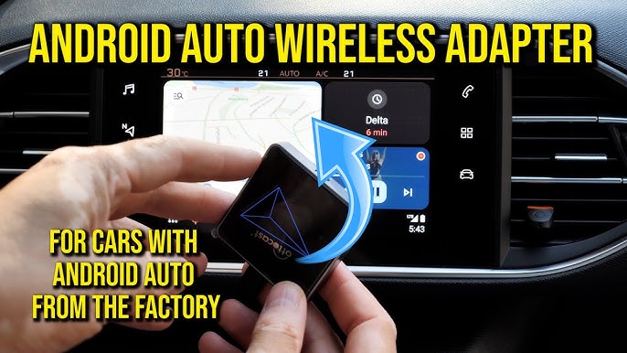 AUTUVONE Wireless Android Auto Adapter, Plug-in via USB Wireless Android  Auto Dongle, Compatible Android Phone & Car Factory Wired AA to Wireless