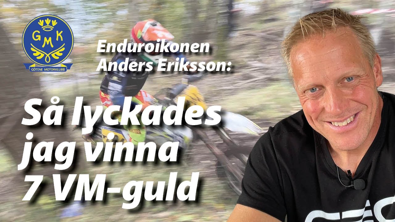 GÖTENE MK: Anders Eriksson, Tibro MK, vann sju VM-guld i enduro. 2023
