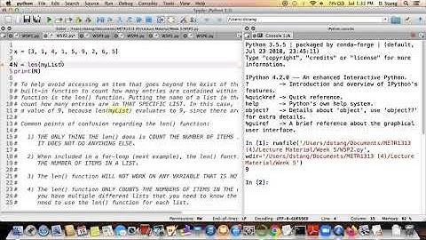 METR1313 - Week 5 - Segment 2: Python len() Function