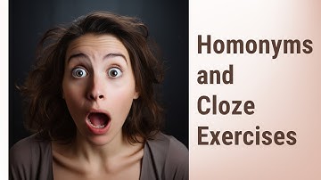 Mastering Homonyms with Cloze Exercises!