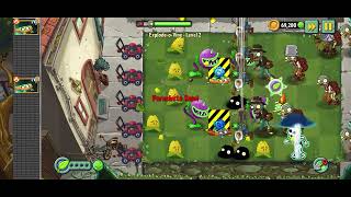 How to complete Explode O Vine Level 2 Hard Level | Plants vs Zombies 2 Explode-O-Vine