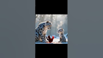 Brave Rabbit Saves Baby Snow Leopard! Unexpected Hero Appears! | Heartwarming 3D Animation
