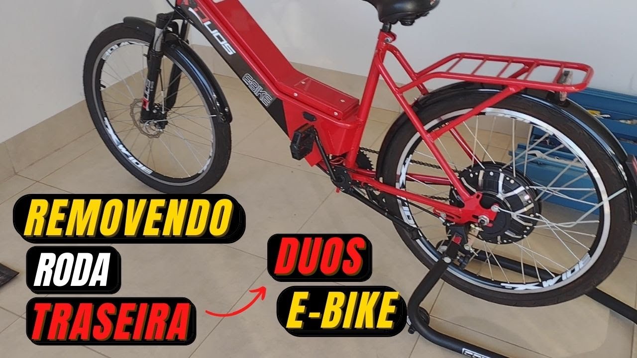 Remoção do Pneu traseiro Bike Duos - Furou, Ferrou !!!