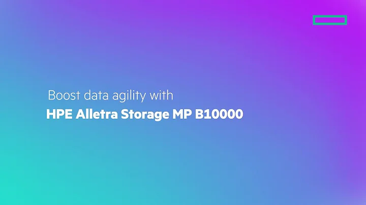 Boost data agility with HPE Alletra Storage MP B10000