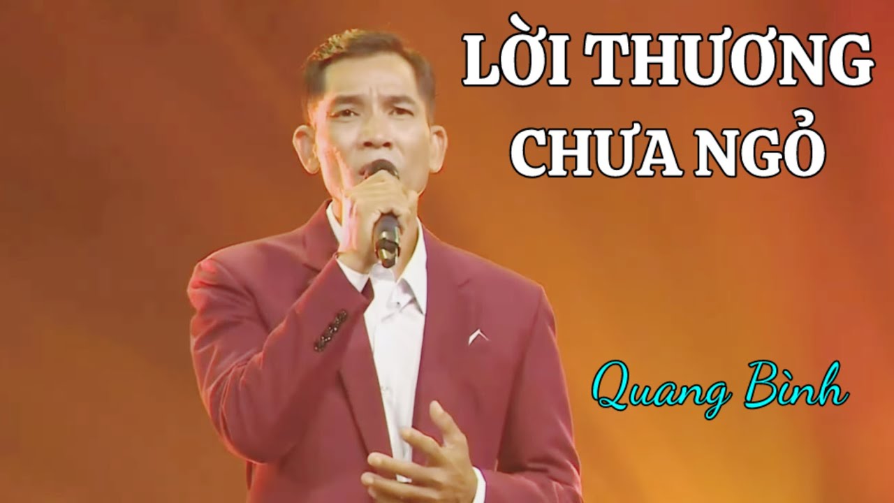 Lời Thương Chưa Ngỏ || Quang Bình bolero nhạc lính ít người hát nhất