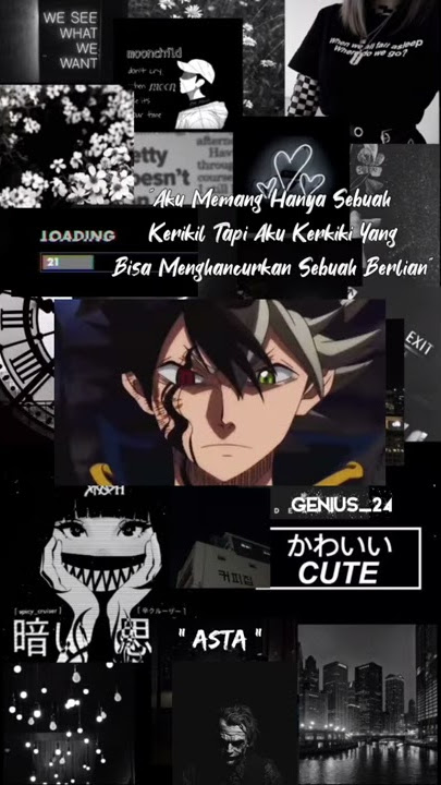 Story Wa Anime | Kata Bijak Anime 'Asta' #shorts