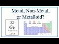 Element Classification and Properties