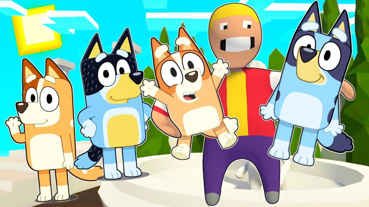 VISITO A LA FAMILIA DE BLUEY EN EL MUNDO DE PLASTILINA