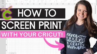 MY NEW FAVORITE How to screen print shirts + decor with your Cricut THE EASY WAY Step-By-Step