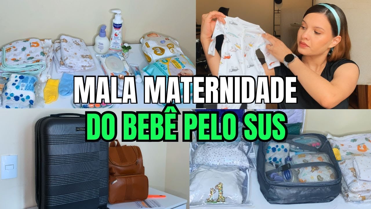 Organizando a MALA MATERNIDADE da mamãe e do bebê/ Lista pelo SUS
