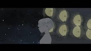 波、くらやみに月