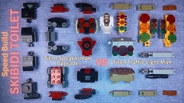 Speed Build Skibidi Toilet LEGO: Building Titan Speaker Man Upgrade VS Titan Traffic Light Man