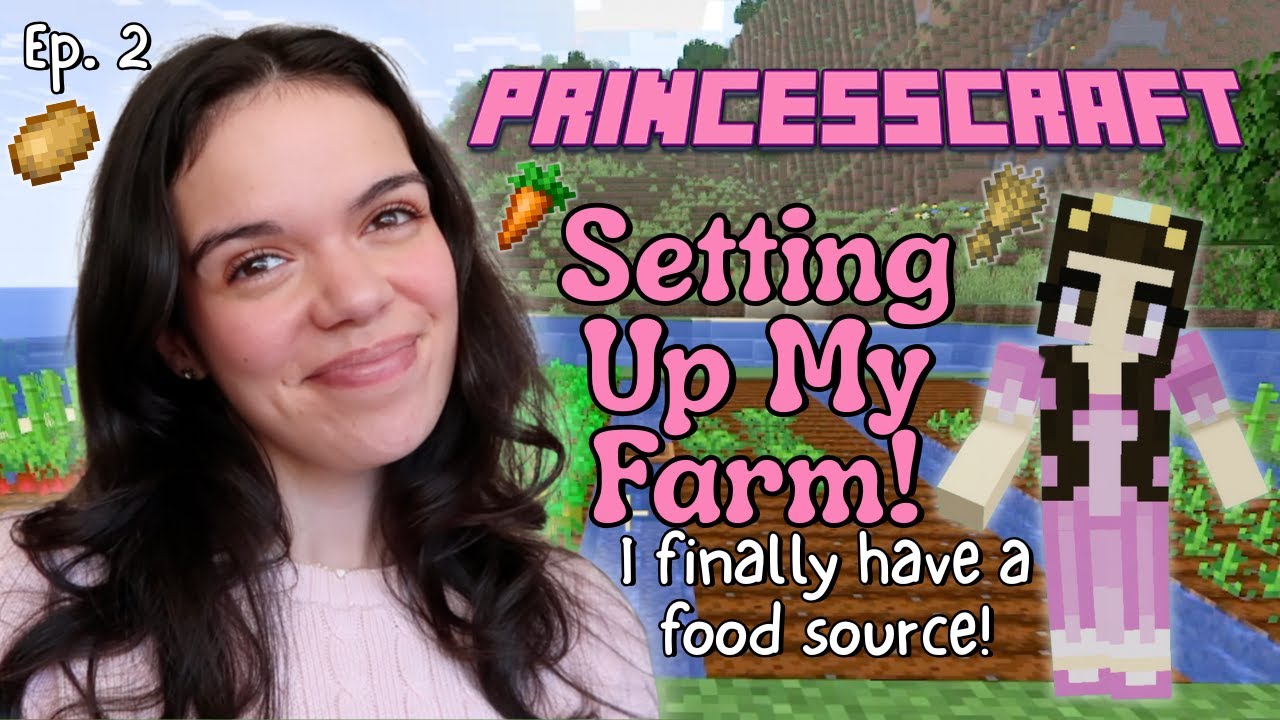 Создание фермы и исследования! - Princesscraft, эпизод 2 | Исис Лизетт